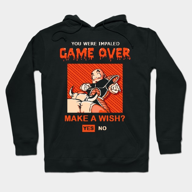 GAME OVER - You Were Impaled Hoodie by Punksthetic